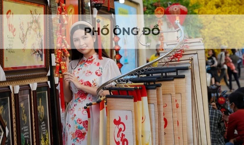 Không khí Tết truyền thống tại Phố Ông Đồ